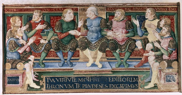 Bezzuoli, Francisco Sforza avec des chevaliers espagnols