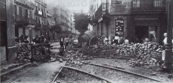 HªCATALUÑA-FOTOGRAFIA-26/7/1909-SEMANA TRAGICA-BARRICADAS-BARCELONA
MADRID, BIBLIOTECA NACIONAL
MADRID

This image is not downloadable. Contact us for the high res.