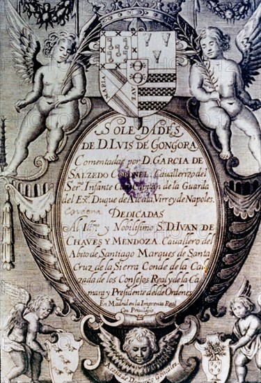 GONGORA LUIS 1561/1627
PORTADA DE LAS SOLEDADES
This image is not downloadable. Contact us for the high res.