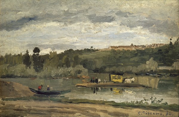 Pissarro, Bac à la Varenne-Saint-Hilaire