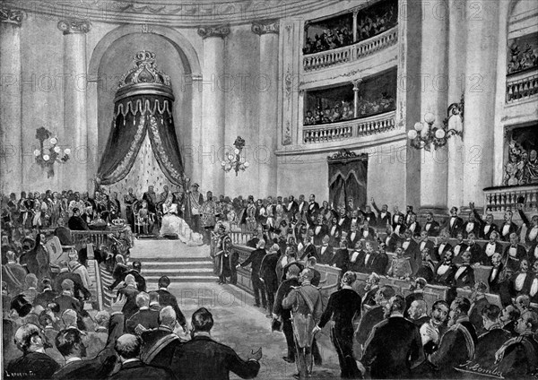 COMBA J
APERTURA DE CORTES-DISCURSO DE REINA REGENTE-1893
MADRID, MUSEO ROMANTICO
MADRID