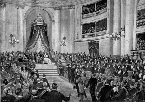 COMBA J
APERTURA DE CORTES-DISCURSO DE REINA REGENTE-1893
MADRID, MUSEO ROMANTICO
MADRID