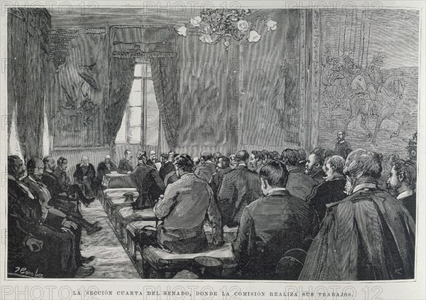 COMBA
COMISION DE TRATADOS DEL SENADO 1894-SALON DE TAPICES-30/4/1834 ILUST ESP/AMER
MADRID, MUSEO ROMANTICO
MADRID
