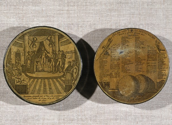 LACA
ESTUCHE DE MONEDA-FERNANDO VII JURA LA CONSTITUCION 1820
MADRID, MUSEO ROMANTICO
MADRID
