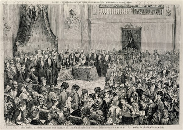 SESION LITERARIA EN EL SENADO 1875
MADRID, MUSEO ROMANTICO
MADRID