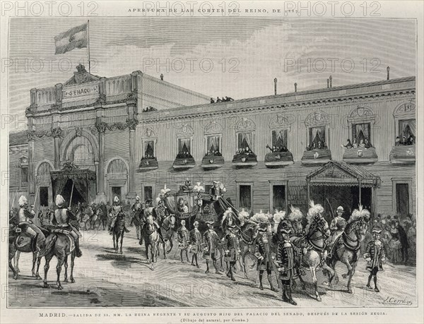 COMBA Y RICO
SALIDA DE LA REINA REGENTE DEL SENADO 1887 TRAS SESION REGIA-ILUST ESP/AMERICA
MADRID, MUSEO ROMANTICO
MADRID