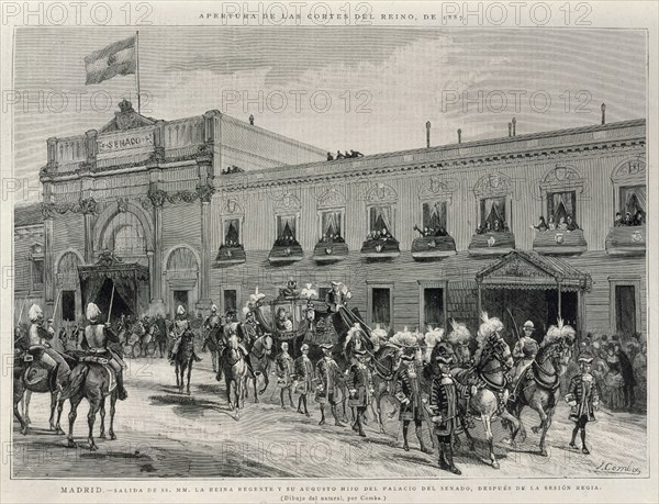 COMBA Y RICO
SALIDA DE LA REINA REGENTE DEL SENADO 1887 TRAS SESION REGIA-ILUST ESP/AMERICA
MADRID, MUSEO ROMANTICO
MADRID