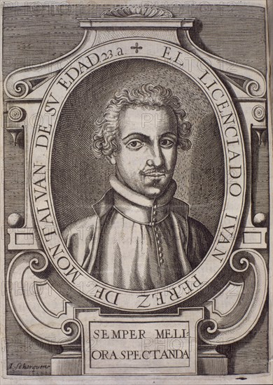 RETRATO DE JUAN PEREZ MONTALBAN MADRID 1624
MADRID, BIBLIOTECA NACIONAL RAROS
MADRID