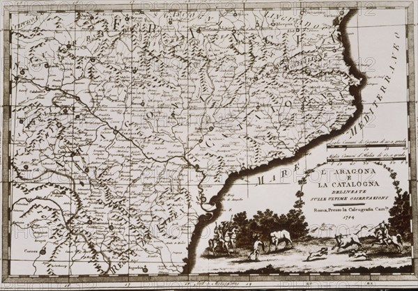 MAPA DE CATALUNA Y ARAGON 1794
BARCELONA, MUSEO DE ARTE MODERNO
BARCELONA