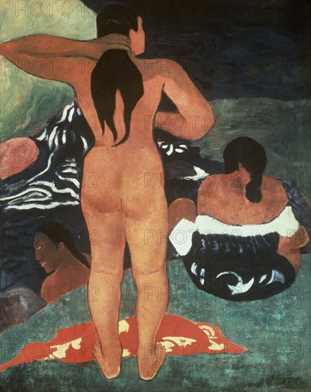 GAUGUIN PAUL 1848/1903
DOS TAHITIANAS EN LA PLAYA