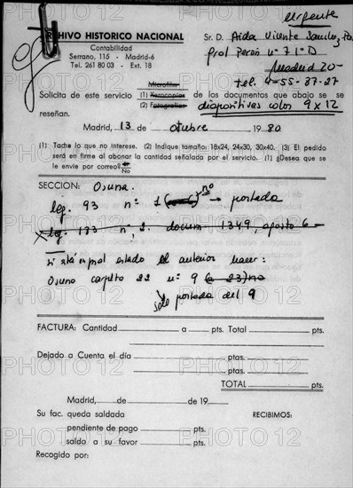 MANUSCRITO-LEGAJO DE OSUNA NUMERO 93
MADRID, ARCHIVO HISTORICO NACIONAL
MADRID