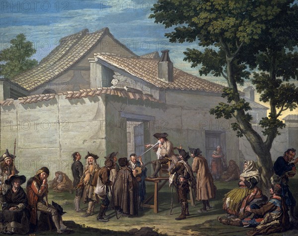 SASSO FRANCESCO
EL CHARLATAN DE ALDEA-S XVIII-Nº PRADO 330 -L.1,05X1,26
Madrid, musée du Prado