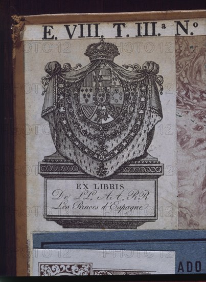 Book plate of the Spanish princes