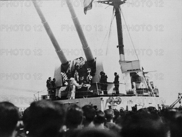 The Carmelite Mass celebrated on board the Baleares