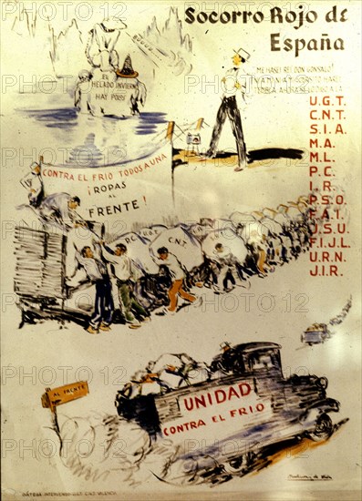 Affiche de UGT : Secours Rouge d'Espagne