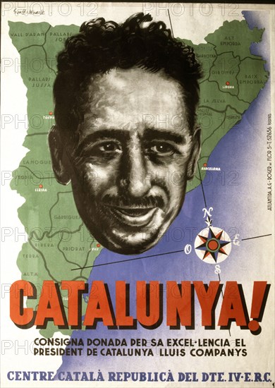 CARTEL DEL CENTRO CATALAN REPUBLICANO.MAPA DE CATALUÑA Y COMPANYS
SALAMANCA, ARCHIVO HISTORICO NACIONAL
SALAMANCA
This image is not downloadable. Contact us for the high res.