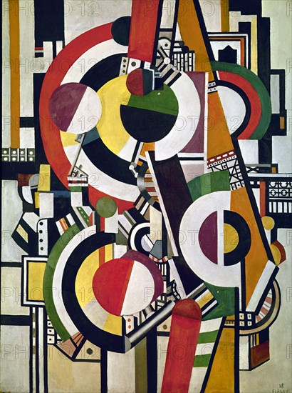 LEGER FERNAND 1881/1955
LOS DISCOS 1918
PARIS, MUSEO DE ARTE MODERNO
FRANCIA
