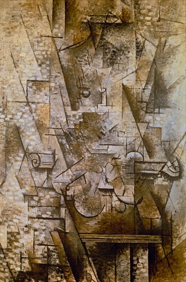 BRAQUE GEORGES 1882/1963
COMPOSICION CON VIOLIN 1911
PARIS, MUSEO DE ARTE MODERNO
FRANCIA