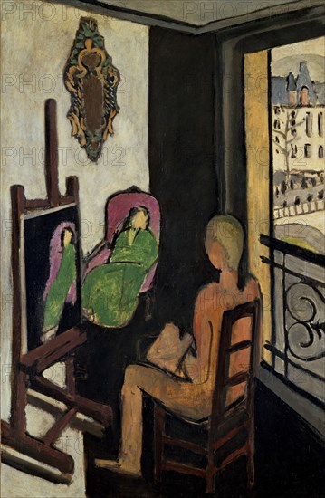 MATISSE HENRI 1869/1954
EL PINTOR Y LA MODELO
PARIS, MUSEO DE ARTE MODERNO
FRANCIA