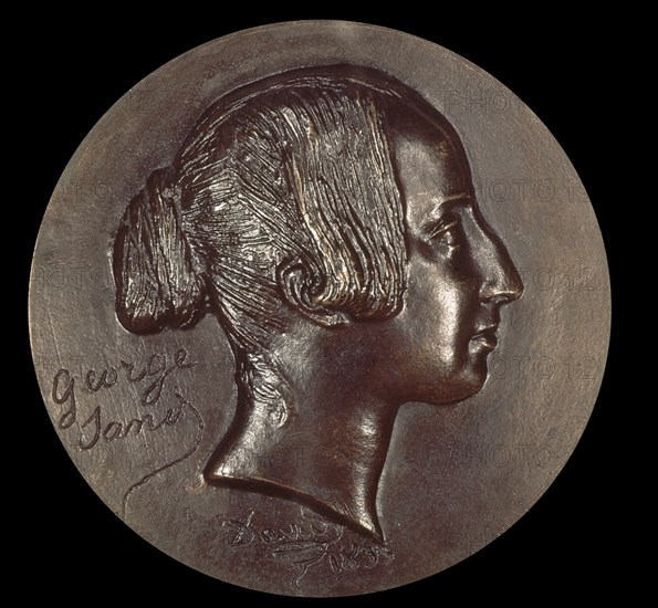 D'ANGERS DAVID
AURORA DUPIN (GEORGE SAND) - 1804/1876 - MEDALLA DE BRONCE
Madrid, musée Lazaro Galdiano