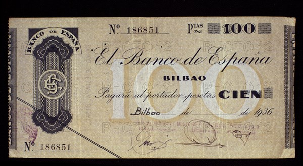 Hundred Pesetas Receipt