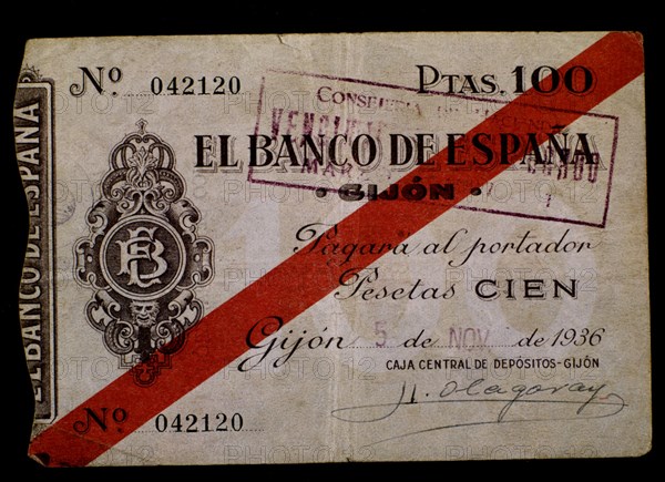 Hundred Pesetas Receipt