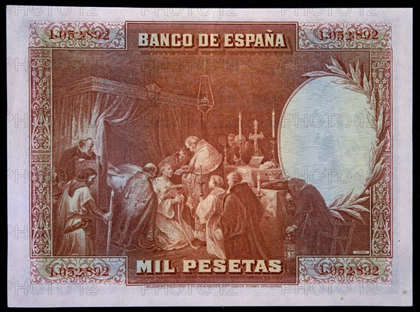 Thousand Peseta Note from the Bank of Spain