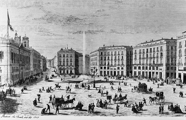 PUERTA DEL SOL DE MADRID 1864
MADRID, COLECCION PARTICULAR
MADRID