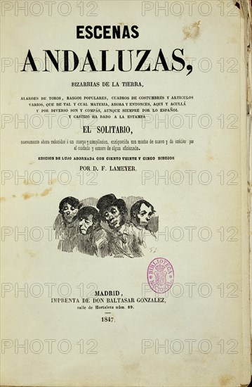 CALDERON E
ESCENAS ANDALUZAS
MADRID, BIBLIOTECA NACIONAL
MADRID
This image is not downloadable. Contact us for the high res.