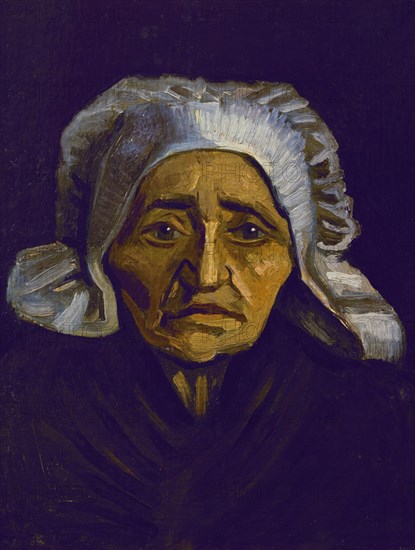 Van Gogh, Aged woman with white hat