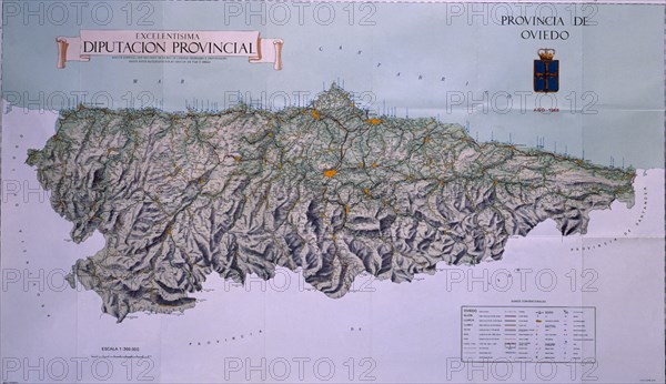 MAPA DE CARRETERAS DE LA PROVINCIA DE OVIEDO-ASTURIAS-AÑO 1968-ESCALA 1.200.000

This image is not downloadable. Contact us for the high res.