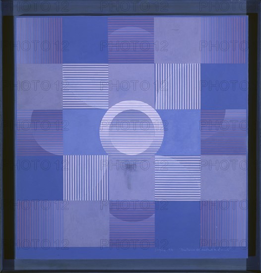 SEMPERE EUSEBIO 1923/85
PENETRACION DEL CUADRO EN EL CIRCULO-1970-TEMPLE/TABLA 60X58 CM
BARCELONA, BANCO URQUIJO
BARCELONA