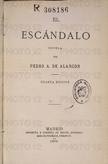 ALARCON PEDRO A
EL SOMBRERO DE TRES PICOS.IMPRESO EN MADRID 1881
MADRID, BIBLIOTECA NACIONAL
MADRID