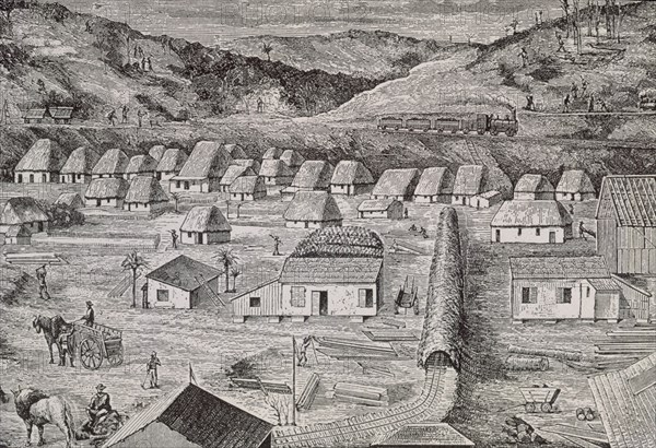 ILUSTRACION 1884 PRIMER INTENTO CANAL PANAMA
MADRID, BIBLIOTECA NACIONAL
MADRID