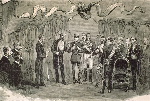 COMBA
IL ESP Y AMER-ALFONSO XII EN BODEGAS GONZALEZ 1877
MADRID, BIBLIOTECA NACIONAL DIARIOS
MADRID