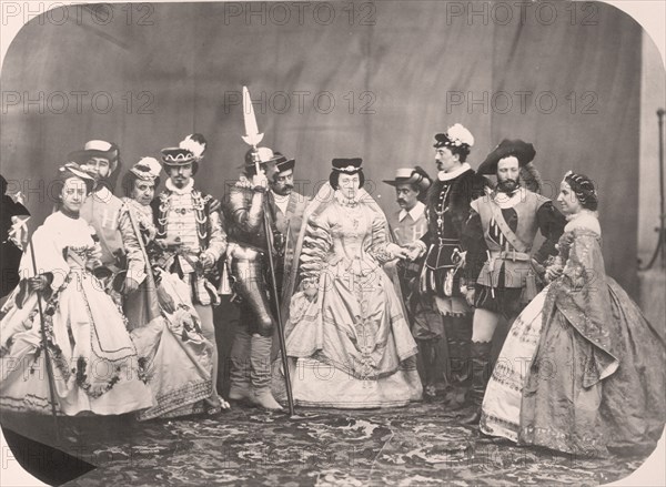 MARTINEZ
BAILE DE TRAJES EN EL PALACIO DE LOS DUQUES DE FERNAN NUNEZ - 1862
MADRID, PALACIO REAL-BIBLIOTECA
MADRID