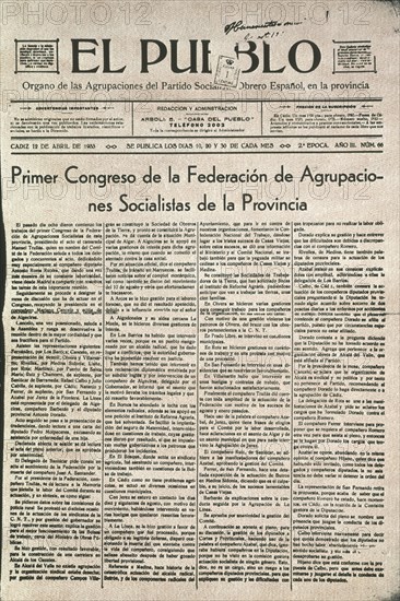PERIODICO"EL PUEBLO" 1933 NO OS DEJEIS ENGANAR
MADRID, HEMEROTECA MUNICIPAL
MADRID