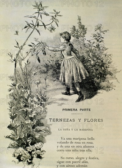 CAMPOAMOR RAMON DE 1817/1901
OBRAS COMPLETAS TERNEZAS Y FLORES 1888
MADRID, BIBLIOTECA NACIONAL
MADRID