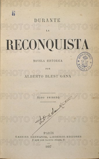 BLEST GANA ALBERTO
DURANTE LA RECONQUISTA
MADRID, BIBLIOTECA NACIONAL
MADRID
This image is not downloadable. Contact us for the high res.