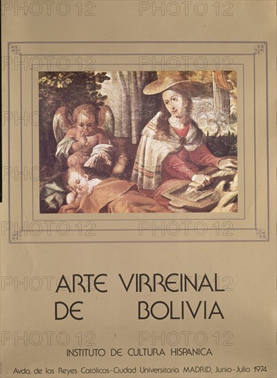 CARTEL ARTE VIRREINAL DE BOLIVIA 1974
MADRID, INSTITUTO COOPERACION IBEROAME
MADRID
This image is not downloadable. Contact us for the high res.