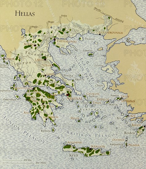 ASENSIO VILLA E
LIBRO DEL VINO MAPA ZONAS VITICOLAS DE GRECIA