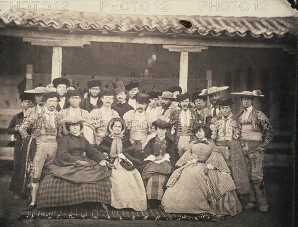 ANONIMO
GRUPO DE ARISTOCRATAS CON TOREROS - S XIX
MADRID, BIBLIOTECA NACIONAL
MADRID