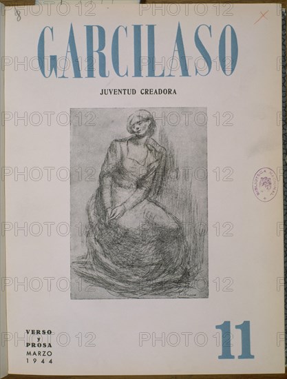 PORTADA REVISTA 'GARCILASO' NUMERO 11 MARZO 1944
MADRID, BIBLIOTECA NACIONAL DIARIOS
MADRID
