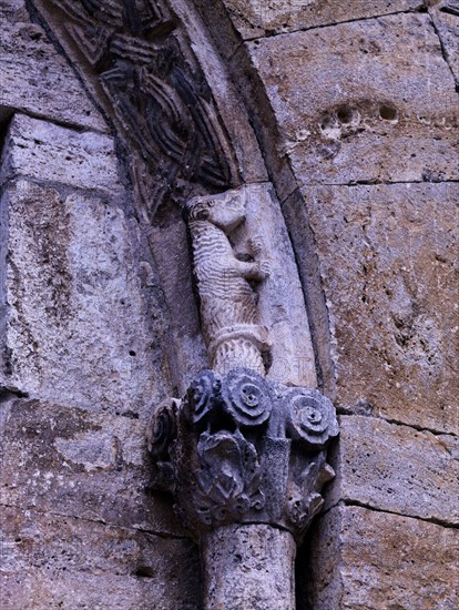 DETALLE ARCO DE LA PUERTA
BESALU, MONASTERIO DE SAN PEDRO
GERONA
This image is not downloadable. Contact us for the high res.