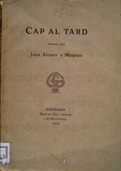 ALCOVER MASPONS JOAN
CAP AL TARD 1909 SIG 7/109168
MADRID, BIBLIOTECA NACIONAL PISOS
MADRID
This image is not downloadable. Contact us for the high res.