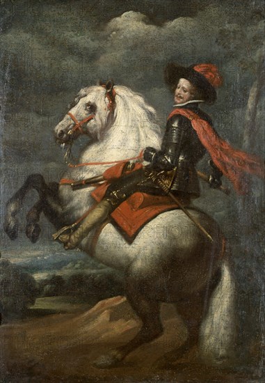 Velázquez's style, A Monarch riding a horse