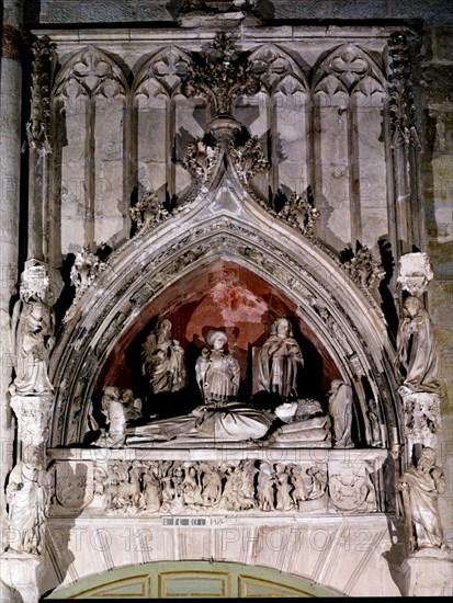 SEPULCRO DE DON ALONSO CARRILLO DE ALBORNOZ CARDENAL DE SAN EUSTAQUIO - GOTICO BORGOÑON
SIGÜENZA, CATEDRAL
GUADALAJARA