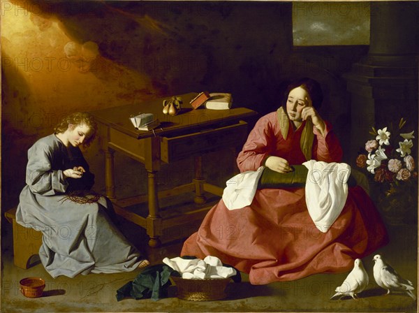 Zurbaran, Le Christ et la Vierge dans la maison de Nazareth