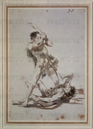 Goya, La morte d'Abel