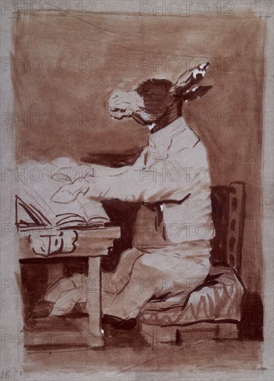 Goya, L'âne lecteur